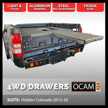 Load image into Gallery viewer, OCAM Aluminium Rear Drawers For Holden Colorado RG 2012-20, Dual Cab, Black Carpet