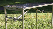 Load image into Gallery viewer, OCAM Stainless Steel Camping/Picnic Table, Adjustable Height, 950x430x25mm