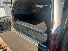 Load image into Gallery viewer, OCAM Aluminium Rear Drawers For Nissan Patrol GQ Y60 1988-97, Black Carpet