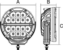 Load image into Gallery viewer, Dominator DL2 Series LED Driving Light, 7" (187mm), Spot Beam 9-32V, Single