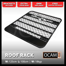 Load image into Gallery viewer, Aluminium Flat Platform Roof Rack for Mazda BT-50, 2011+ Freestyle Cab 1000x1250 Alloy