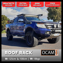 Load image into Gallery viewer, OCAM Aluminium Flat Platform Roof Rack for Space Cab 1000 x 1250 Alloy