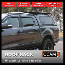 Load image into Gallery viewer, OCAM Aluminium Canopy Roof Rack Flat Alloy 3/4, 1700 x 1250mm, With Rollers