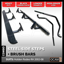 Load image into Gallery viewer, Heavy Duty Side Steps & Brush Bars for Holden Rodeo RA 2003-08