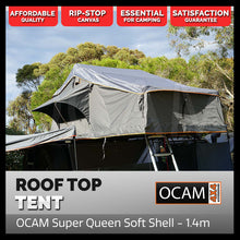 Load image into Gallery viewer, OCAM Premium Super Double Soft Shell Roof Top Tent, 1.4m