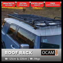 Load image into Gallery viewer, Aluminium Roof Top Tent Rack for Toyota FJ Cruiser 2011-17 Full Length Alloy