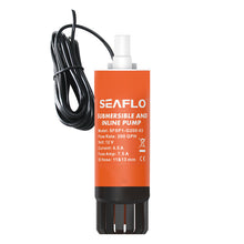 Load image into Gallery viewer, SEAFLO 200GPH Submersible Inline 12V Water Pump SFSP1-G200-03B