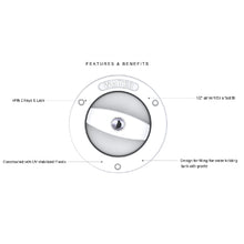 Load image into Gallery viewer, SEAFLO Water Inlet White with Lock