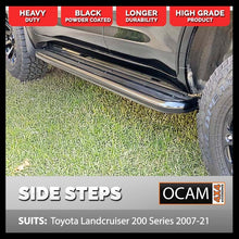 Load image into Gallery viewer, OCAM Heavy Duty Steel Side Steps for Toyota Landcruiser 200 Series, 2007-Current