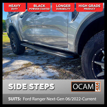 Load image into Gallery viewer, OCAM Heavy Duty Steel Side Steps for Volkswagon Amarok 05/2023+