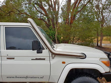 Load image into Gallery viewer, 4" Stainless Steel Snorkel Brushed To Suit V8 79/78/76 Landcruiser