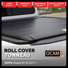 Load image into Gallery viewer, Retractable Electric Tonneau Cover Roller Shutter for Mazda BT-50, 11/2011-08/2020, Dual Cab