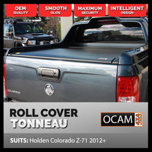 Load image into Gallery viewer, Retractable TonneauRoll Cover For Holden Colorado Z71, 2012-20, Dual Cab With Sailplane, Electric Roller Shutter