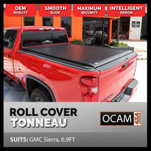 Load image into Gallery viewer, Retractable Tonneau Roll Cover For GMC Sierra 2500/3500, 6.9', Electric Roller Shutter