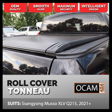 Load image into Gallery viewer, Retractable Tonneau Electric Roll Cover For Ssangyong Musso XLV Q215, 2021-2023, Dual Cab, Electric Roller Shutter