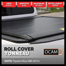 Load image into Gallery viewer, Retractable Tonneau Roll Cover For Toyota Hilux N80 SR5 2015-On, Dual Cab, Electric Roller Shutter