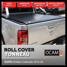 Load image into Gallery viewer, Retractable Tonneau Manual Roll Cover For Holden Colorado, 2012-20, Dual Cab, Roller Shutter