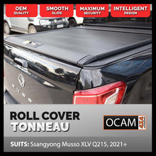 Load image into Gallery viewer, Retractable Tonneau Manual Roll Cover For Ssangyong Musso XLV Q215, 2021-2023, Dual Cab, Roller Shutter