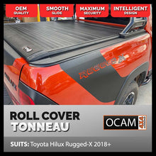 Load image into Gallery viewer, Retractable Tonneau Roll Cover For Toyota Hilux Rugged-X, 2018-On, Dual Cab, Manual Roller Shutter
