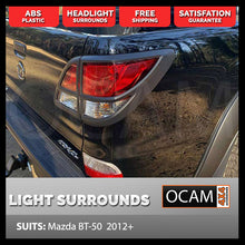 Load image into Gallery viewer, Tail Light Surrounds for Mazda BT-50 2012-08/2020 BT50 Black