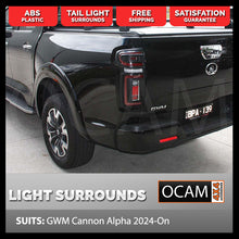 Load image into Gallery viewer, Tail Light Lamp Surrounds for GWM Cannon Alpha 2024-Current, Black