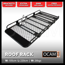 Load image into Gallery viewer, OCAM Aluminium Tradesman Roof Rack For Toyota Landcruiser Prado 120 Series Alloy