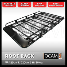 Load image into Gallery viewer, Aluminium Tradesman Roof Rack for Mitsubishi Delica Full Length Alloy, With 20cm Brackets