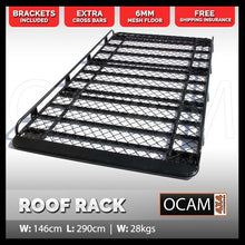 Load image into Gallery viewer, OCAM Aluminium Tradesman Roof Rack For Mercedes Vito Crew Cab MWB 2900x1464mm