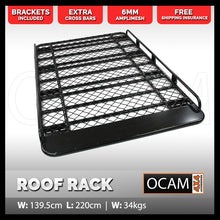 Load image into Gallery viewer, OCAM Aluminium Tradesman Roof Rack For Toyota Landcruiser 76 Series Wagon Alloy