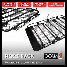 Load image into Gallery viewer, OCAM CMM Aluminium Platform Flat Roof Rack for Toyota Landcruiser 300 Series, 04/2021-On, 3/4 1800 x 1425mm