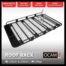 Load image into Gallery viewer, OCAM Aluminium Tradesman Roof Rack Internal 1250mm for Patrol Landcruiser Pajero