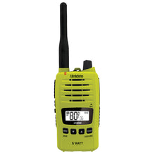 Load image into Gallery viewer, Uniden 5 Watt UHF Waterproof CB Handheld Radio w/ 2220mAh Battery Lime UH850S-L