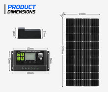 Load image into Gallery viewer, Atem Power 12V 200W Bifacial Shingled Solar Panel Kit