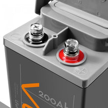 Load image into Gallery viewer, VoltX Slim 200Ah LiFePo4 Lithium Ion Deep Cycle Battery 12.8V, With BMS