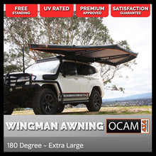 Load image into Gallery viewer, OCAM Wingman 180 Degree Awning - 600D Oxford 4x4 Camping