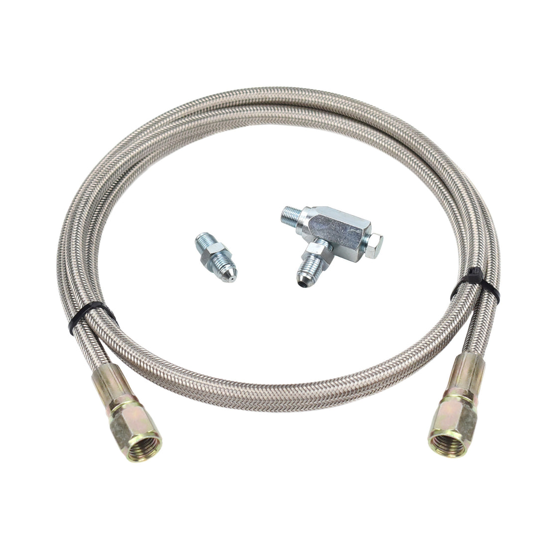 thumbnail image 2 of MAMBA Universal 100cm Turbo Oil Feed Line Kit – PTFE, Fits TB25 GT28R TD05HR EFR K03 K04, 1 Year Warranty 2 of 5