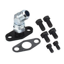 Load image into Gallery viewer, 10AN 45 Degree Turbo Oil Drain Flange Kit Garrett T3 T4