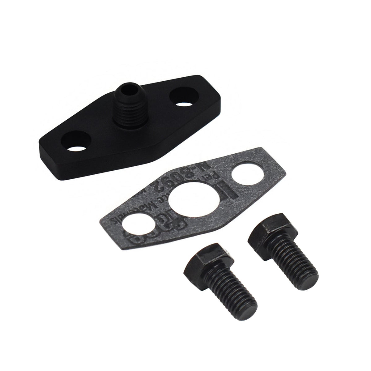 4AN Braided Turbo Oil Feed Line Kit For VL Commodore RB30ET – Fits Garrett T3 Low-Mount
