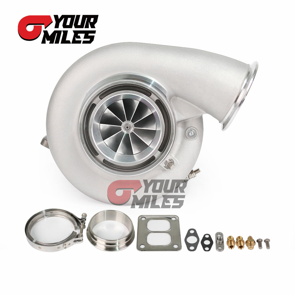 G42-1450 Billet Compressor Wheel Ceramic Dual Ball Bearing TurboCharger T4 1.15/1.25 1.01/1.15/1.28 Dual V-band Housing