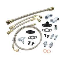 Load image into Gallery viewer, Braided Turbo Oil Water Line Kit Garrett T3 T4 (M16 Water Port)
