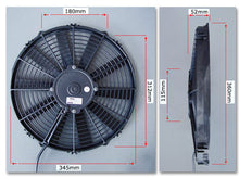 Load image into Gallery viewer, SPAL 13" Fan straight blade 962cfm
