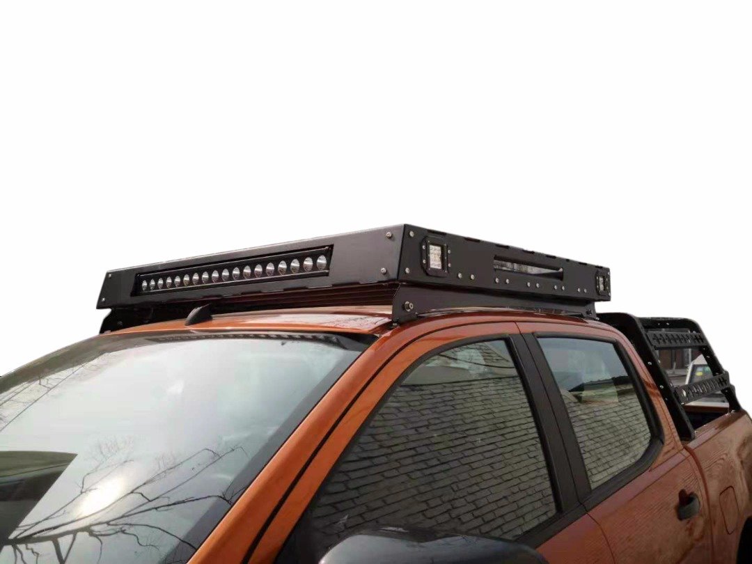 MITSUBISHI TRITON (2006-2015) ML MN DUAL CAB ULTIMATE ROOF RACK INTEGRATED LIGHT BAR SIDE LIGHTS