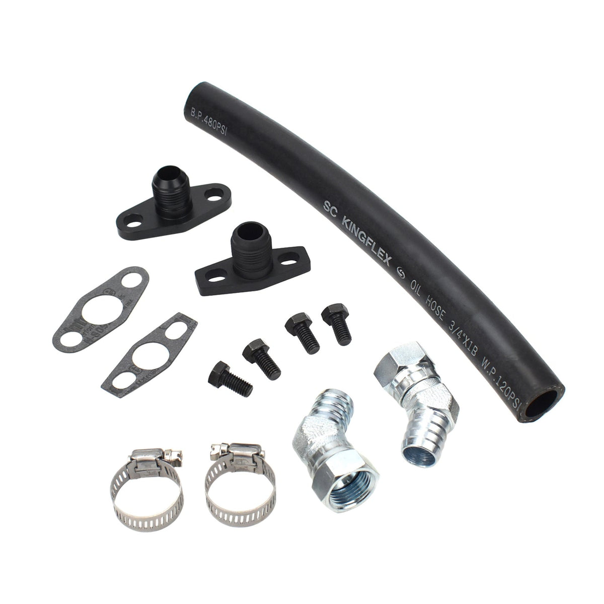 Turbo Oil Drain Hose Kit Ford Falcon XR6 BA BF FG Garrett GT4202 GT429 performanceheaven