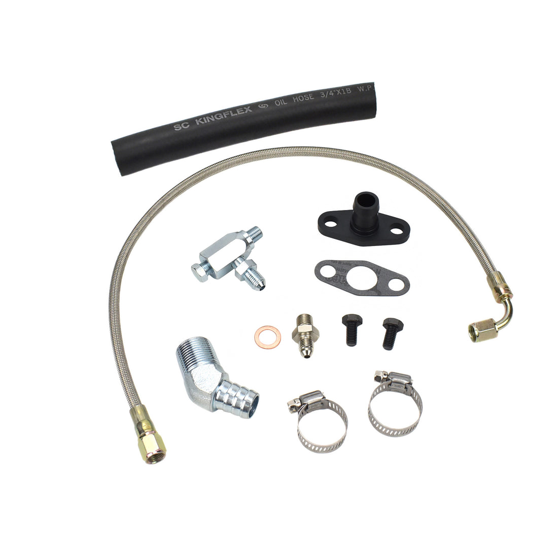 Turbo Oil Feed Return Line Kit Nissan TD42 GQ with Holset HX30 HX35