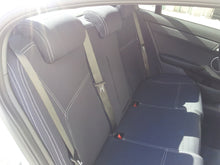 Load image into Gallery viewer, Third Row - Black Neoprene Seat Covers With White Stitching For Toyota LC80 Series Sahara
