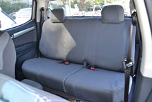 Load image into Gallery viewer, Third Row - Mid Grey Neoprene Seat Covers With White Stitching For Toyota LC80 Series Sahara
