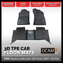 Load image into Gallery viewer, 3D All Weather Floor Car Mats Liners For Toyota Landcruiser 200 Series, GX, GXL
