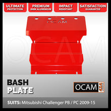 Load image into Gallery viewer, OCAM Aluminium Bash Plates For Mitsubishi Challenger PB PC 2009-15, Aluminium 6mm RED
