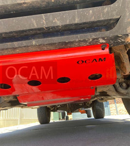OCAM Aluminium Bash Plates For Mitsubishi Challenger PB PC 2009-15, Aluminium 6mm RED