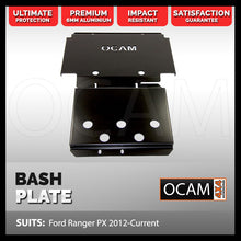 Load image into Gallery viewer, OCAM Aluminium Bash Plates for Ford Ranger PX PXMKII PXMKIII 2011-06/2022, 6mm Black (2nd style)
